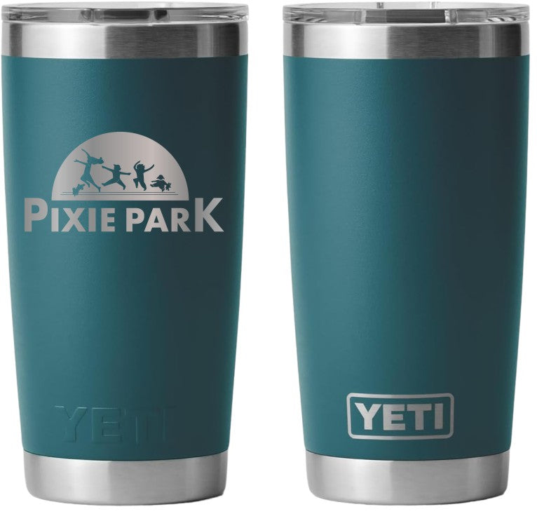 Pixie Park - 20 oz. Yeti Tumbler - Agave Teal